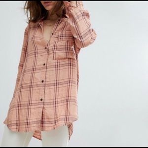 Free People No Limits Plaid Flannel